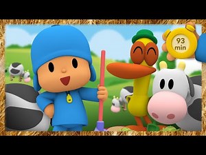 🐮 POCOYO AND NINA - Let's play on the farm [93 min] | ANIMATED CARTOON for Children | FULL episodes