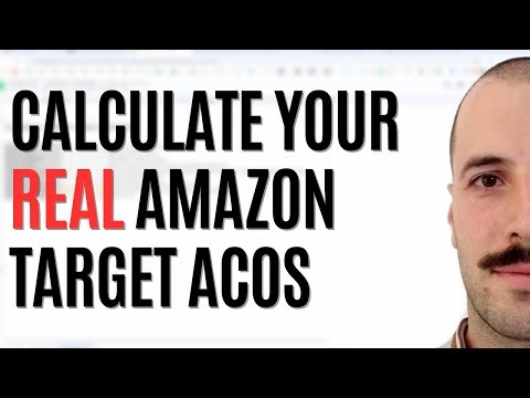 Amazon PPC Target Acos Calculation 30 September 2025