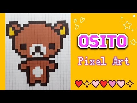 OSITO Pixel Art | How to draw a Teddy bear