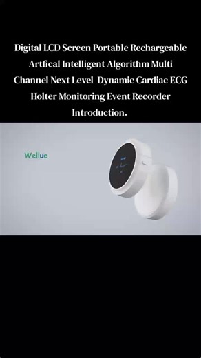 251912160101/ 251953858003. ORDER US Digital LCD Screen Portable Rechargeable Artfical Intelligent System Software Multi Channel Wearable Dynamic Holter Next Level ECG Cardiac Monitoring Event Recorder:- ● Brand Wellue ● Model Lepod Pro TH12 ● Made in China A) Technical Specification:- * Duoeks 1/7/8/12 Leads * Continuous Monitoring Time 24H/72Hours * Battery Life 72 Hour * 500 measurements * Software AI ECG Analysis System/ViHealth APP * Connection Method Bluetooth/Type-C connection * Special 