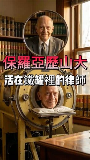 什麼叫真正的強大？這位律師給了全世界最震撼的答案。✨ 保羅·亞歷山大（Paul Alexander）一生躺在鐵肺中，卻活出了比常人更寬廣的生命 #保羅亞歷山大 #鋼鐵意志 #鐵肺律師 #勵志故事