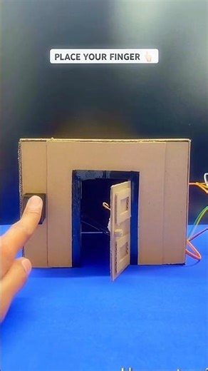 Fingerprint Door Lock System | Secure Microcontroller Access 🔒#diy #shorts