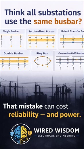 Not all substations use the same busbar ⚡ Choose reliability, not assumptions.