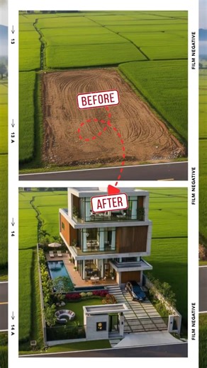 From Bare Land to Dream Home 🤯🏡 | Complete Construction Timelapse #buildingproject #architecture