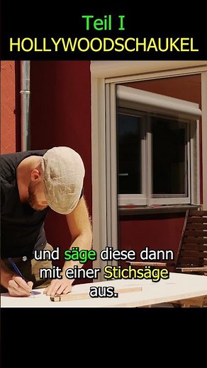 Hollywoodschaukel selber bauen - mit kostenlosem Bauplan zum perfekten Ergebnis - Teil I