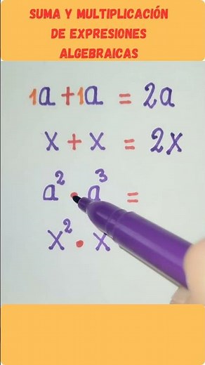 al #matematicas #algebraicamente suma y Multiplicación de expresiones algebraicas