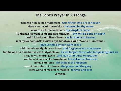 The Lord's Prayer in XiTsonga