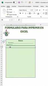 742K views · 8K reactions | Formulario para imprimir en Excel. | Abrahan F. - Contador Público | Facebook