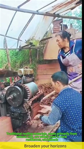 The process of making clay tiles