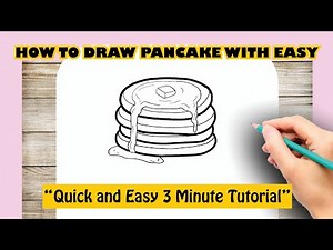 How to draw PANCAKE with easy