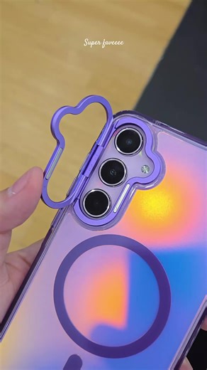 Color Changing Purple Phone Case for Samsung Galaxy A55