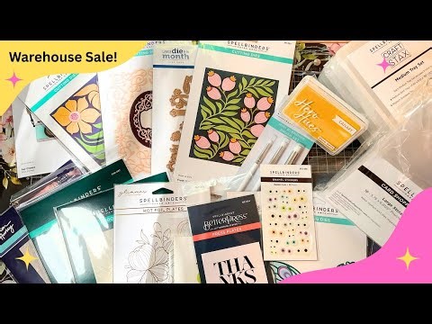 Spellbinders Warehouse Sale Haul | Items from my wish list went on sale! #spellbinders #cardmaking