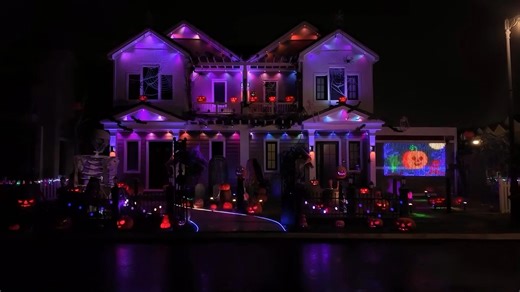 Turn your home into Halloween mode with just ONE TAP. 👻✨ With Dreamview, you can control all Govee lights and sync them in seconds. | GOVEE