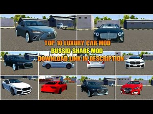 Bussid _ Top 10 luxury car mod for bus simulator Indonesia _bussid mod v3.6.1