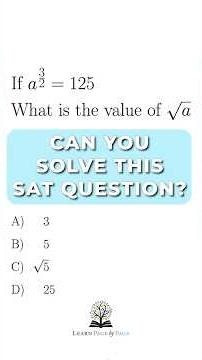 Tricky SAT Algebra Exponent Question Most Skip #math #satmath #algebra
