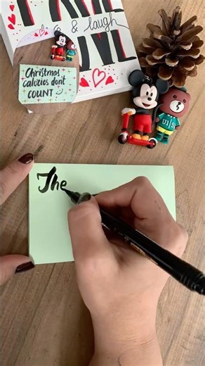 🎟️⭐️How to do Easy Playful Hand Lettering quotes?❤️❤️ #shorts #youtubeshorts #handlettering