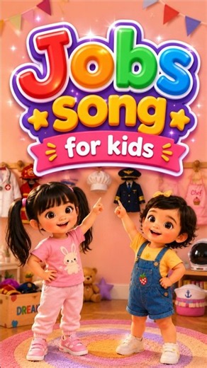 👩‍🚒 Jobs Song for Kids 🚒 | Learn Community Helpers with Mira & Mona | 3D Cartoon