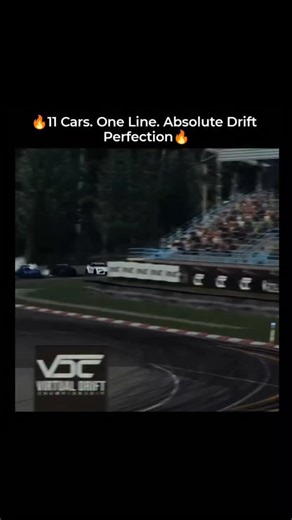 𝐕𝐈𝐂𝐓𝐎𝐑𝐘 𝐀𝐑𝐊 ™ on Instagram: "Eleven cars drifting in perfect synchronization creates one of the most insane displays of driving precision ever captured. This video showcases professional drivers performing a coordinated drift formation where multiple cars slide sideways while maintaining exact spacing, timing, and control. Drift formations require extreme skill, throttle balance, steering accuracy, and real-time coordination between drivers moving at high speed while intentionally losi
