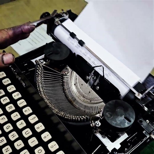 Even Strike. Controlled Impact. Mechanical Discipline, R.R Typewriter Mart. #vintagetypewriter