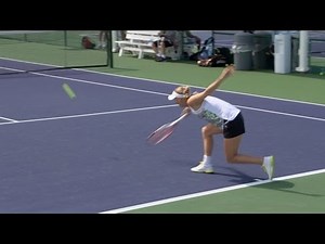 Caroline Wozniacki Forehand and Backhand 2 - Indian Wells 2013 - BNP Paribas Open
