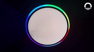 Lumary 52'' Smart Ceiling Fan with RGBAI Lights Remote, WiFi Bluetooth Low Profile Ceiling Fan with Alexa Google App, Dimmable & Color Tuning, 46 Scene, Modern Flush Mount for Bedroom Living Room