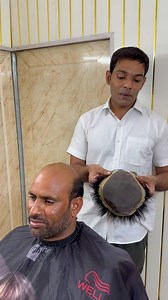 754K views · 10K reactions | First time use hair patch, clipping system, experience for men in Delhi Bhajanpura. #nicehairwig | Nicehairwig | Facebook