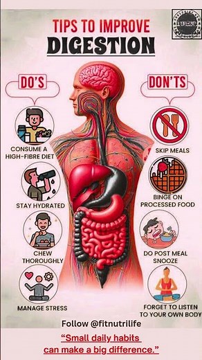 Poor Digestion? Fix It Naturally! ✅ Do’s & Don’ts for Better Gut Health #healthylifestyle
