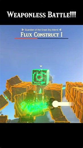 Can I Beat A Flux Construct With Only A STONE? #totk #tearsofthekingdom #zelda