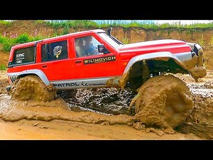 RC CARS Stuck in MUD – Rescue WINCH | Nissan Patrol Gmade 4x4 and RC TRUCK ZIL 131 Axial 6x6 #2