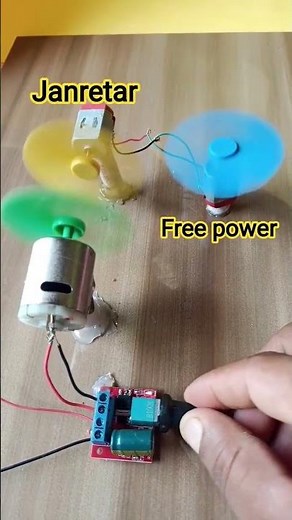 🔥Amezing DC Motor Wind Power Electricity with Mini Fan #shorts#windcontroller#windtech#windturbine