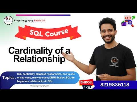 Cardinality of a Relationship in SQL Explained | One-to-One, One-to-Many & Many-to-Many