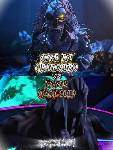 Angor Rot (Trollhunters) vs Rahzar (TMNT 2012) |#trollhunterstalesofarcadia #tmnt2012