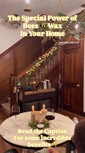 Beeswax 🐝 is one of those rare materials that quietly does so much more than most people realize. It’s the only candle and home material made entirely by nature. Bees must consume nearly 10 pounds of 🍯 honey to produce just 1 pound of beeswax, making it one of the most labor-intensive and valuable natural substances on earth. When burned, pure beeswax releases negative ions, which bind to dust, pollen, mold spores, and other airborne particles helping clean the air instead of adding toxins to 