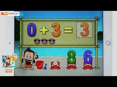 Monkey Math School Sunshine - gameplay for kids