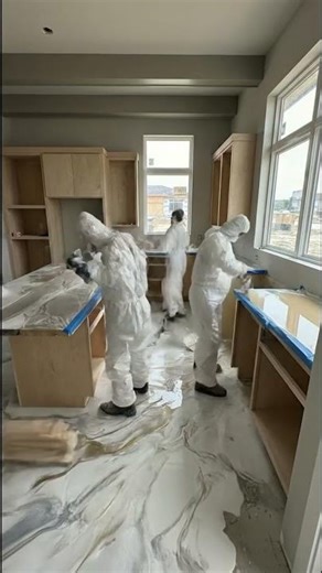 Designing the Ultimate Seamless Kitchen: Epoxy & Light Wood #MarbleEpoxy #interiordesign