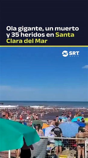 ⭕🌊Meteotsunami en la costa argentina ◾Una ola gigante llegó repentinamente a la costa de Santa Clara del Mar, a pocos kilómetros de Mar del Plata. A causa de la fuerza del agua, un joven de 29 años murió tras chocar contra las rocas del mar. ⛑️También dejó decenas de heridos, entre ellos un hombre que sufrió un infarto al ser arrastrado por el agua y se encuentra internado. ❗El meteotsunami es un fenómeno poco frecuente que se origina por cambios en la atmósfera, a diferencia del tsunami que se
