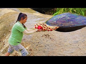 Take a look at how I extract pearls from clams. The process is very simple, purely manual picking