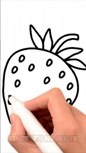 Hoe Teken Je Een Aardbei? 🎨 | Leren Tekenen |