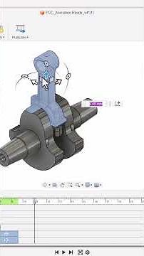 #fusion360 Animation for Piston connecting rod & Crankshaft #cad #fusion360tutorial #designer