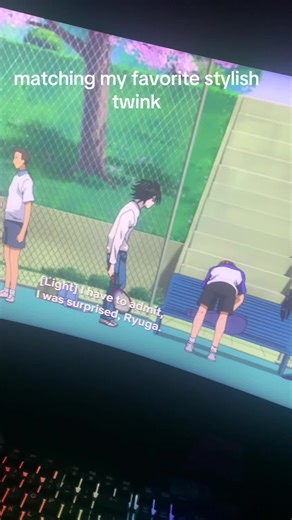 My SECOND favorite twink actually also I am not showing my toes (yes this is my 256th rewatch of Death Note) (I’ll show thighs tomorrow as well)#femboy #mlm #L #deathnote #deathnotecosplay