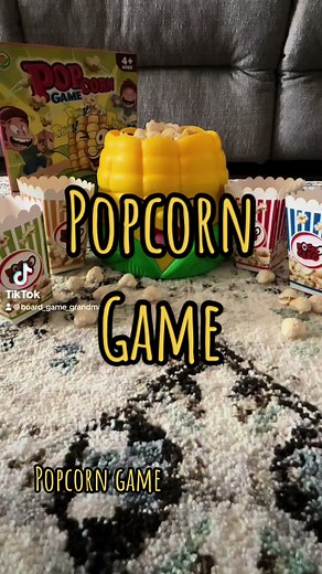 Popcorn Game - Amazon 2-4 players. Plain popcorn. 1 point. Buttered popcorn, 2 points, brown popcorn, 3 points. #corn #popcorn #pop #game #familytime #familygamenight #gamenight #gametok