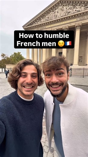 AT Frenchies on Instagram: "Humbling French Men 101 😏 #French #LearnFrench #Dating #Humor"