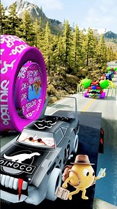 "Flatbed Truck McQueen | Transportation with Truck - Pothole vs Car | BeamNG.Drive Gameplay"