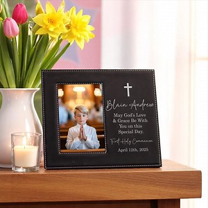 Personalized First Communion Picture Frame – Custom Gift for Boy or Girl – Religious Keepsake With Name & Date – Catholic Photo Frame - Etsy