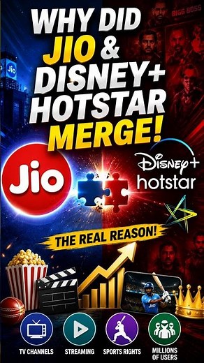 Why Did Jio & Disney+ Hotstar Merge? 🤯 The ₹70,000 Crore Deal Explained!
