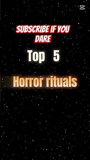 top 5 horror rituals #horror #shortsviral