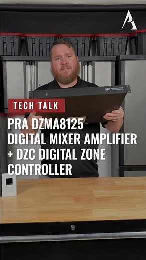 Pure Resonance Audio DZMA8125 Digital Mixer Amplifier + DZC Digital Zone Controller