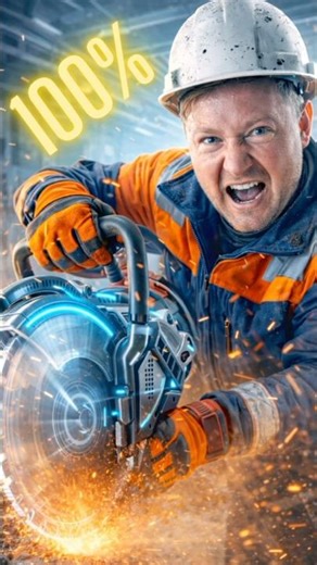 This is not a grinder: a powerful construction tool for cutting walls and concrete.