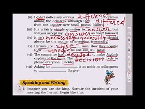 Class 7 English Honeycomb Chapter 1 Exercise (Working With Language)