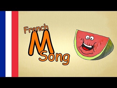 French lesson 1 - learn french alphabet - "letter M Song" - Basic French for Beginners